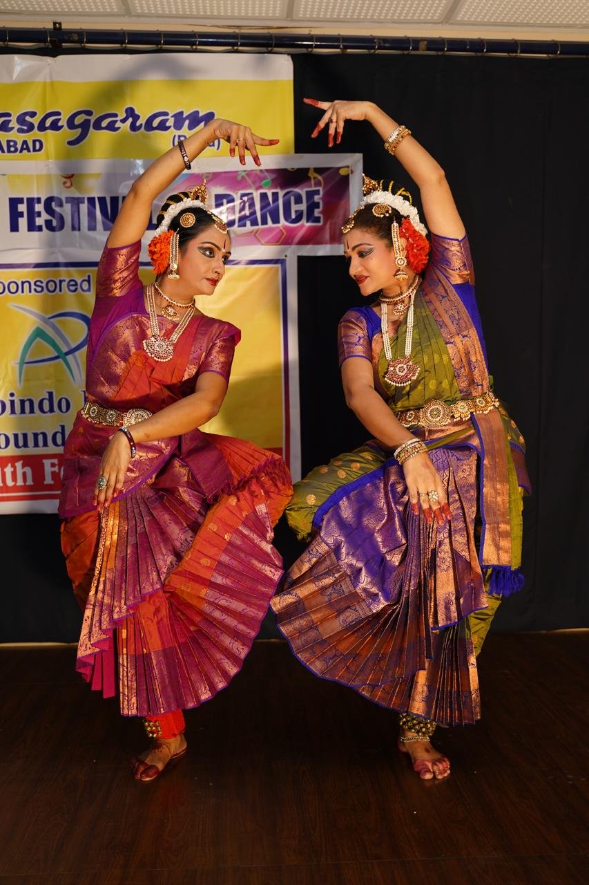 Classical dance duet performance