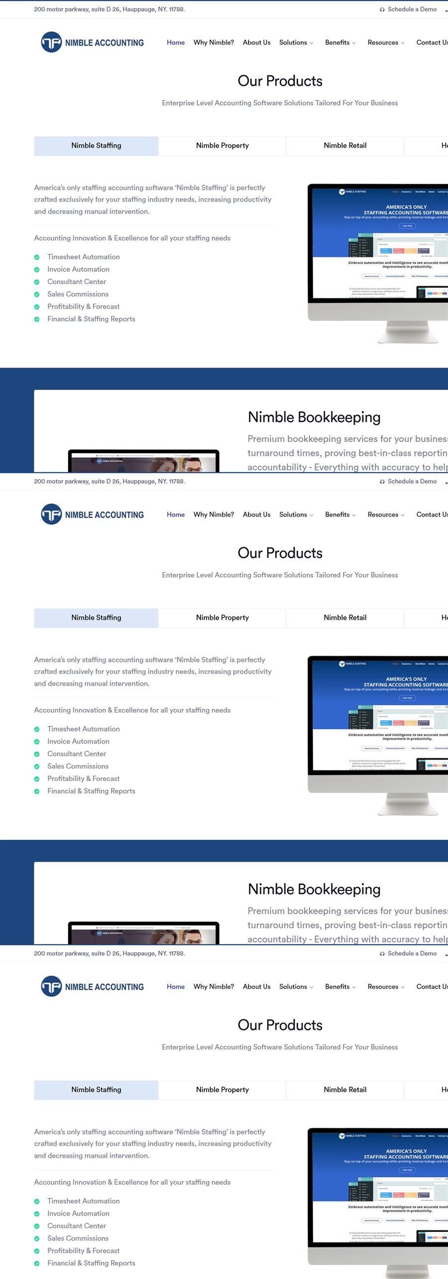 Nimble Accounting website