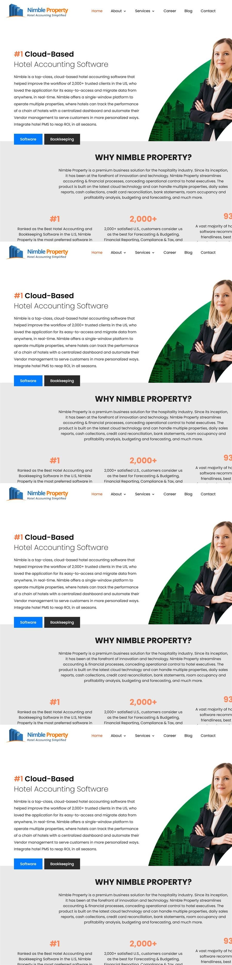 Nimble Property website